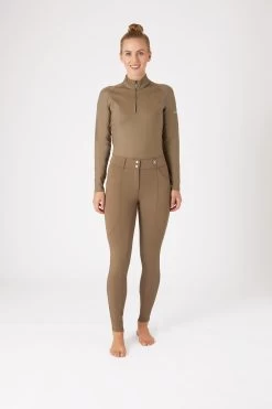 B Vertigo Davina Women's Mid-Rise Knee Patch Breeches With Phone Pockets -Equestrian Clothing Shop 36723 SBE 3