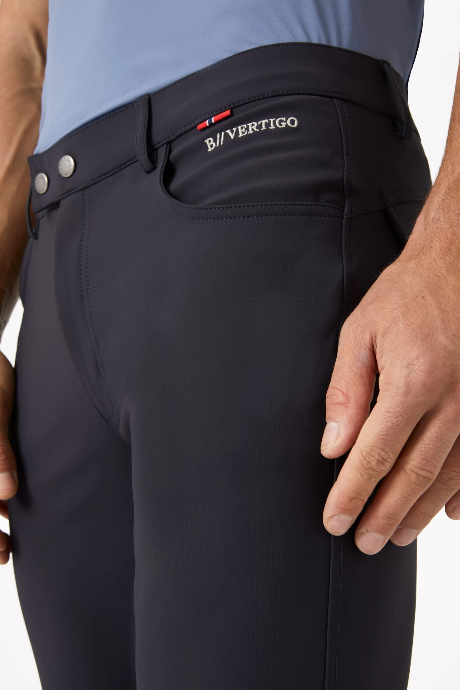 B Vertigo Damien Men's Knee Patch Breeches 12 B Vertigo Damien Men's Knee Patch Breeches - Image 12