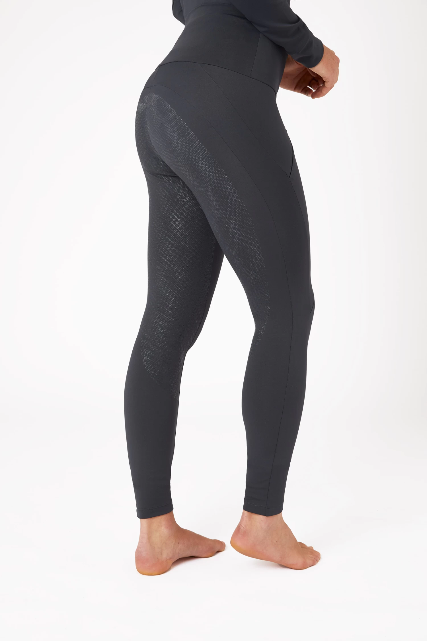 Horze Raquel Women's Full Seat Riding Tights With Phone Pockets 2 Horze Raquel Women's Full Seat Riding Tights With Phone Pockets - Image 2