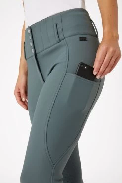 Horze Louisa Women's High Waist Thermo Full Seat Breeches -Equestrian Clothing Shop 36735 udgr 05