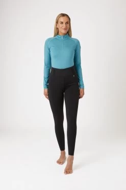 Horze Everly Women's Knee Grip Riding Tights 16 Horze Everly Women's Knee Grip Riding Tights -Equestrian Clothing Shop 36738 BL 3