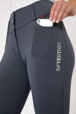 B Vertigo Meghan Women's High Waist Knee Patch Breeches -Equestrian Clothing Shop 36740 VDB 5