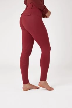 Horze Ingrid Women's High Waist Knee Patch Winter Breeches -Equestrian Clothing Shop 36743 MWRE 2