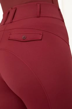 Horze Ingrid Women's High Waist Knee Patch Winter Breeches -Equestrian Clothing Shop 36743 MWRE 6