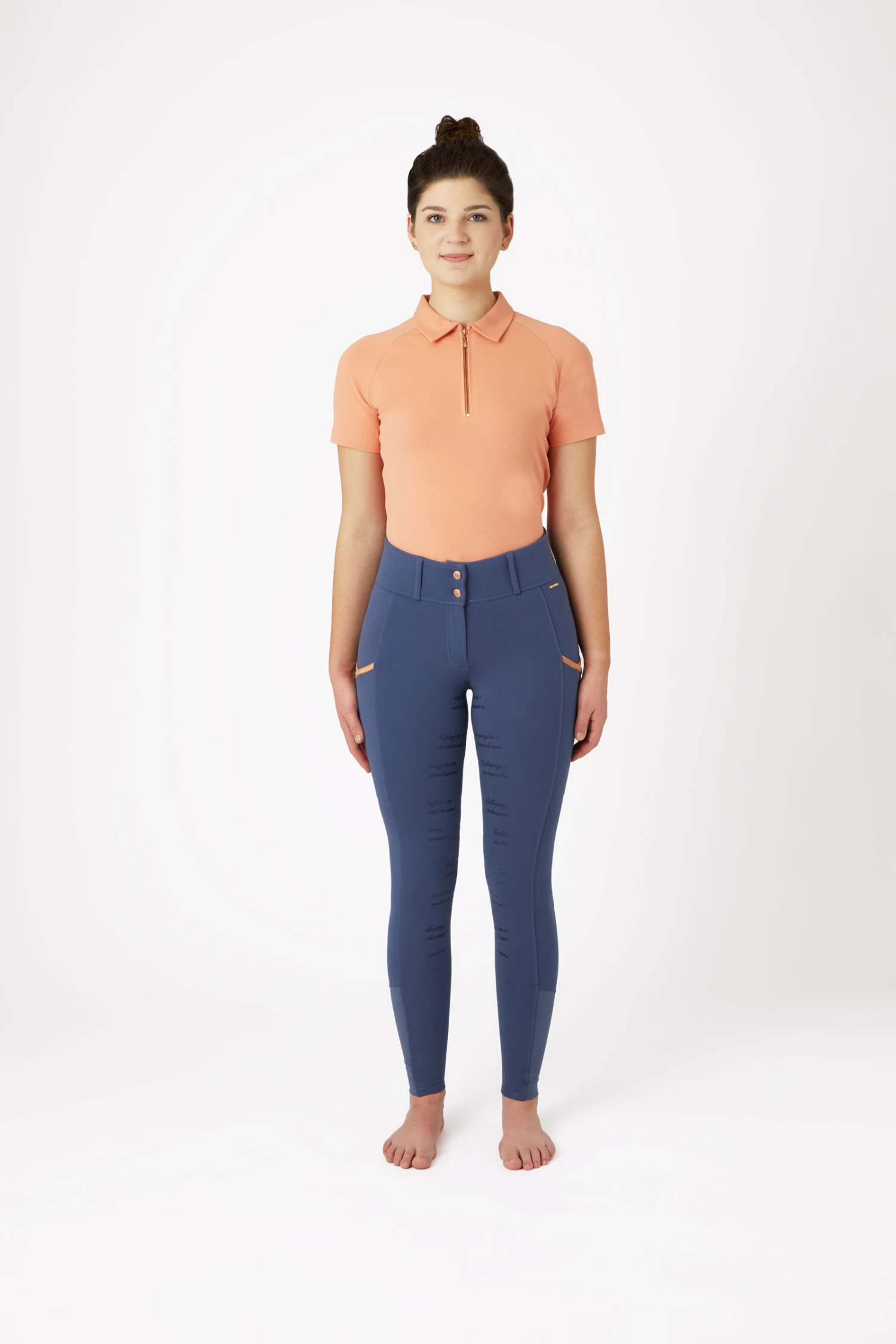 Horze Nella Women's Full Seat Breeches With Phone Pockets 3 Horze Nella Women's Full Seat Breeches With Phone Pockets - Image 3