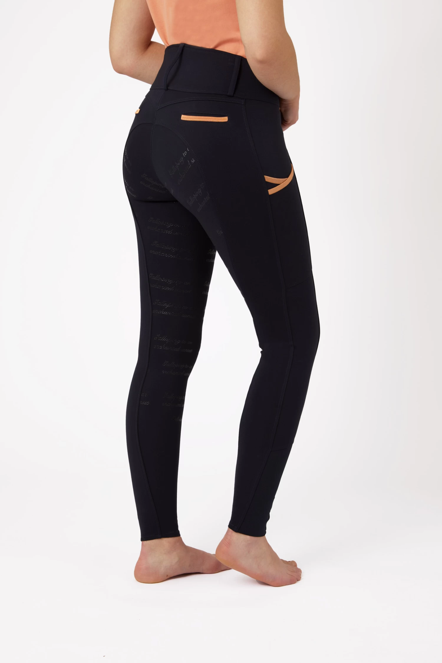 Horze Nella Women's Full Seat Breeches With Phone Pockets 9 Horze Nella Women's Full Seat Breeches With Phone Pockets - Image 9