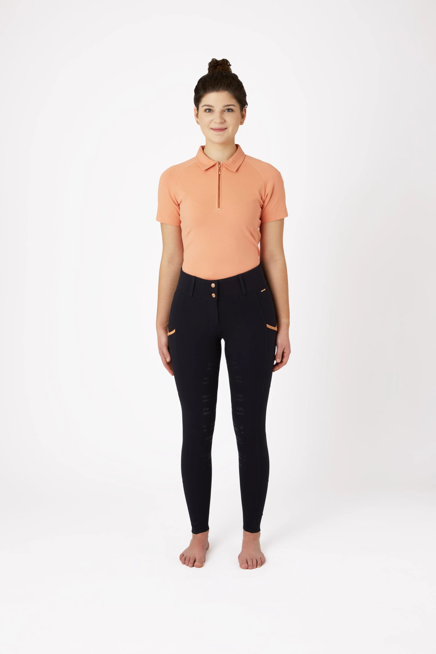 Horze Nella Women's Full Seat Breeches With Phone Pockets 10 Horze Nella Women's Full Seat Breeches With Phone Pockets - Image 10