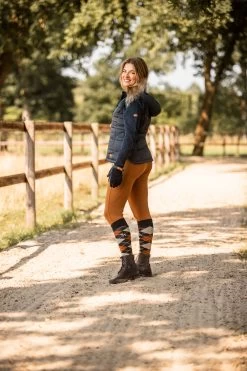 Horze Active Women's Knee Grip Winter Riding Tights With Phone Pocket -Equestrian Clothing Shop 36790 cfbr 08