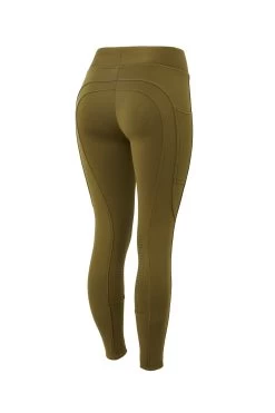 Horze Active Women's Knee Grip Winter Riding Tights With Phone Pocket -Equestrian Clothing Shop 36790 dogr 01