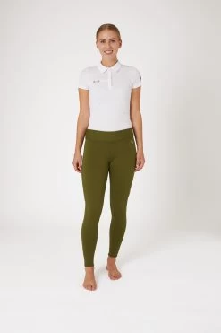 Horze Active Women's Knee Grip Winter Riding Tights With Phone Pocket -Equestrian Clothing Shop 36790 dogr 03