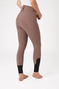 Horze Women's Silicone Full Seat Breeches With High Waist And Crystal Pocket 25 Horze Women's Silicone Full Seat Breeches With High Waist And Crystal Pocket -Equestrian Clothing Shop 36952 PU 2