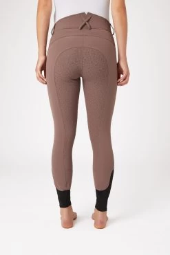 Horze Women's Silicone Full Seat Breeches With High Waist And Crystal Pocket 27 Horze Women's Silicone Full Seat Breeches With High Waist And Crystal Pocket -Equestrian Clothing Shop 36952 PU 4