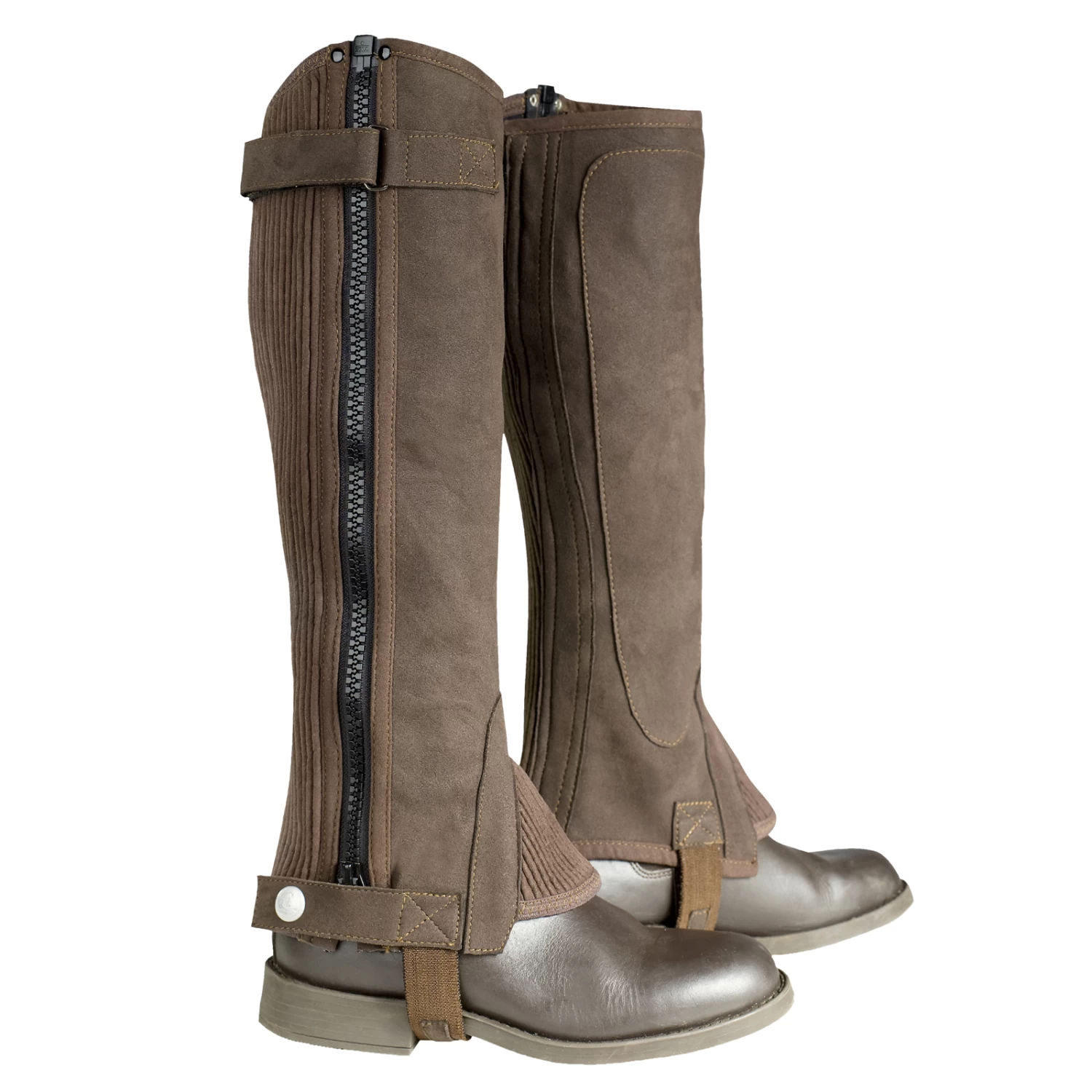 Horze Ribbed Amara Kids' Half Chaps 3 Horze Ribbed Amara Kids' Half Chaps - Image 3