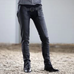 Horze Blake Leather Full Chaps -Equestrian Clothing Shop 37259 BL 4