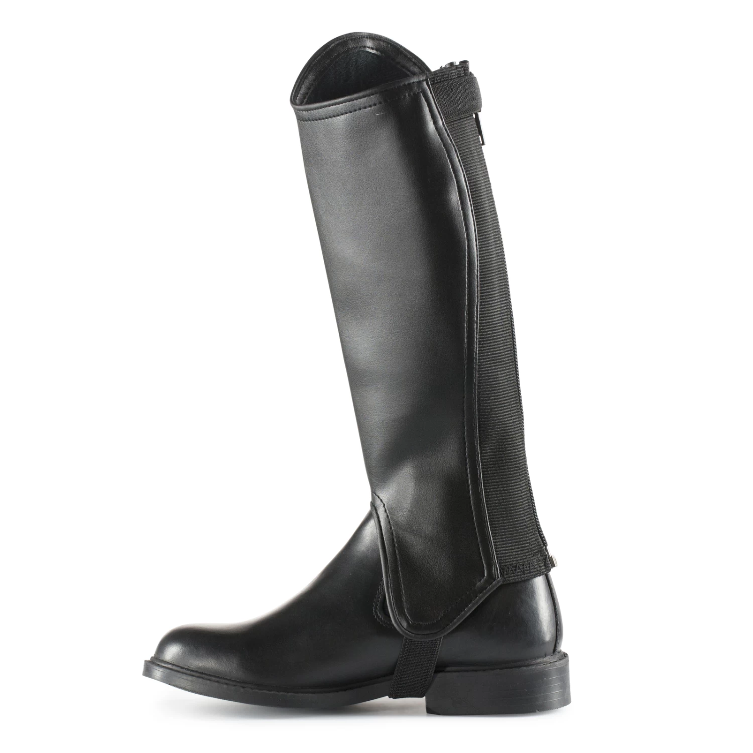 Horze Kids PU Leather Chaps With Bling Loop 2 Horze Kids PU Leather Chaps With Bling Loop - Image 2