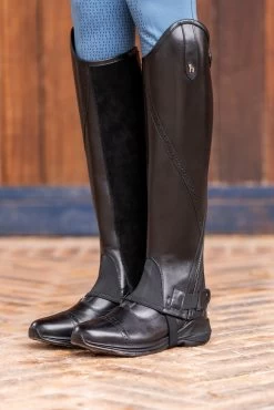 Horze Wicklow Half Chaps With Punch Hole Detail 35 Horze Wicklow Half Chaps With Punch Hole Detail -Equestrian Clothing Shop 37309 099 08