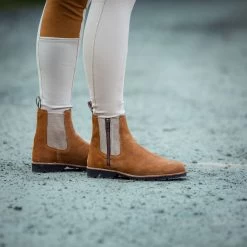 Horze Women's Kensington Suede Jodhpur Boots -Equestrian Clothing Shop 38063 LBR 8