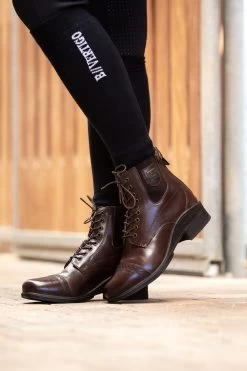 B Vertigo Women's Jupiter Front-Lace Leather Jodhpur Boots -Equestrian Clothing Shop 38093 DBR 8