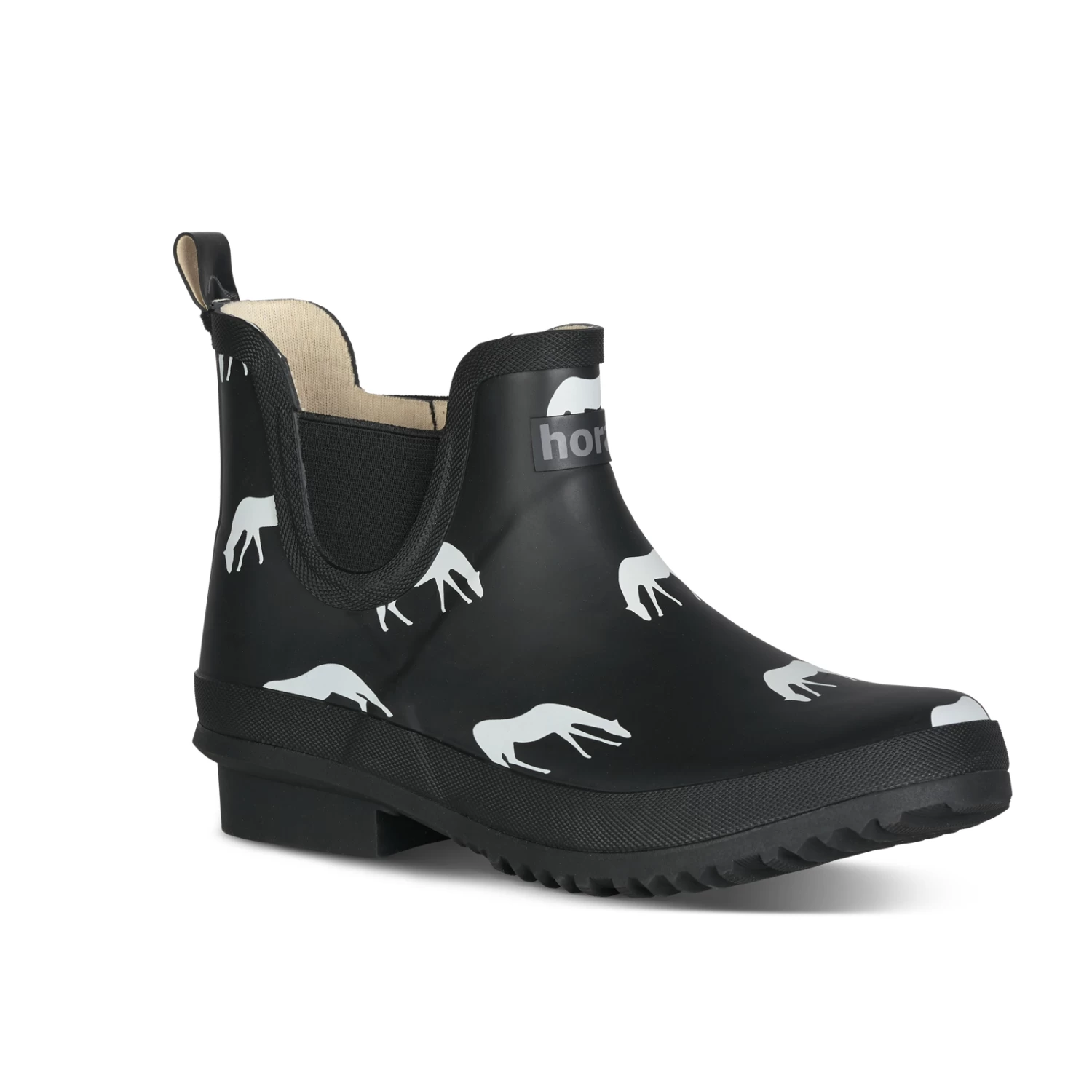 Horze Billie Women's Rubber Jodhpur Boots With Print 2 Horze Billie Women's Rubber Jodhpur Boots With Print - Image 2