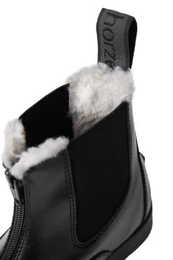 Horze Wexford Kids Front-Zip Jodhpur Winter Boots With Faux Fur -Equestrian Clothing Shop 38265 BL 7