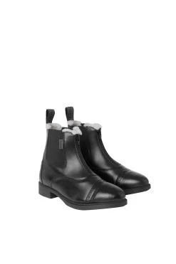 Horze Wexford Women's Font-Zip Winter Jodhpur Boots With Faux Fur