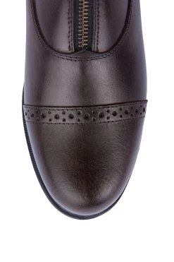 Horze Women's Leather Jodhpur Boots With Front Zip -Equestrian Clothing Shop 38907 DBR 6