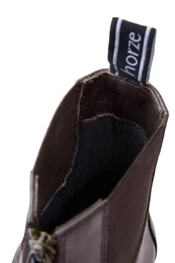 Horze Women's Leather Jodhpur Boots With Front Zip -Equestrian Clothing Shop 38907 DBR 7