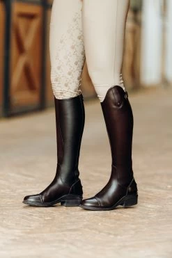 Horze Genève Women's Leather Tall Boots -Equestrian Clothing Shop 39085 BR 8
