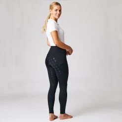 Women's Riding Tights With Silicone Full Seat And High Waist 27 Women's Riding Tights With Silicone Full Seat And High Waist -Equestrian Clothing Shop CP3675 DB 2