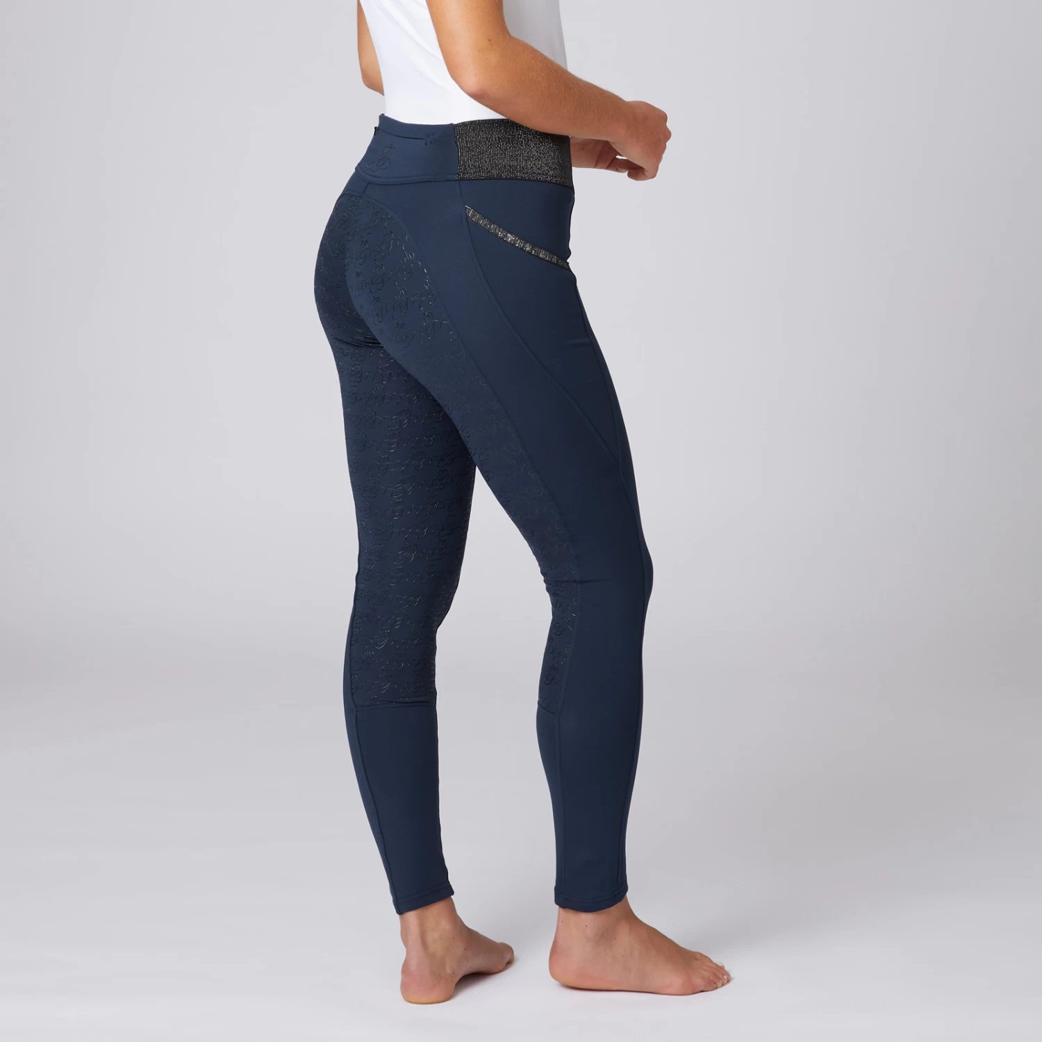 Women's Full Seat Riding Tights With Glitter Waist 13 Women's Full Seat Riding Tights With Glitter Waist - Image 13