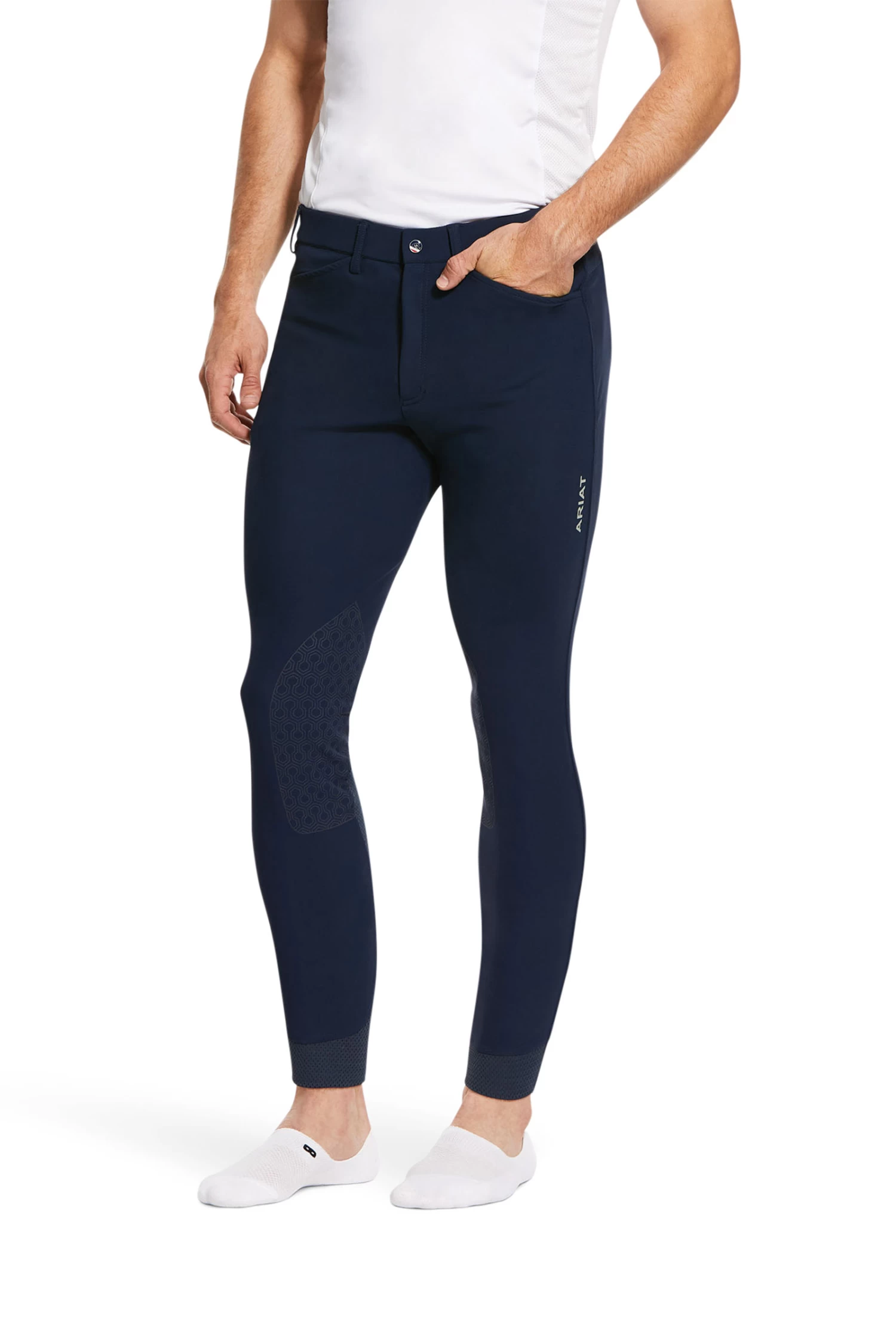 Ariat Men's Tri Factor Grip Knee Patch Breeches 9 Ariat Men's Tri Factor Grip Knee Patch Breeches - Image 9