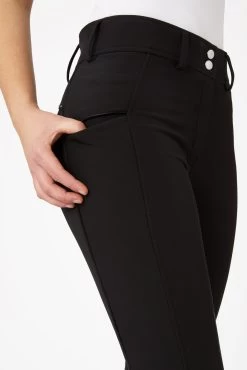 Horze Women's High Waist Softshell Thermo Breeches With Crystals -Equestrian Clothing Shop cp3592 bl 05