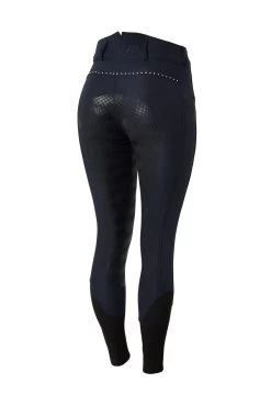 Horze Women's High Waist Softshell Thermo Breeches With Crystals -Equestrian Clothing Shop cp3592 db 01