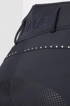 Horze Women's High Waist Softshell Thermo Breeches With Crystals -Equestrian Clothing Shop cp3592 db 06