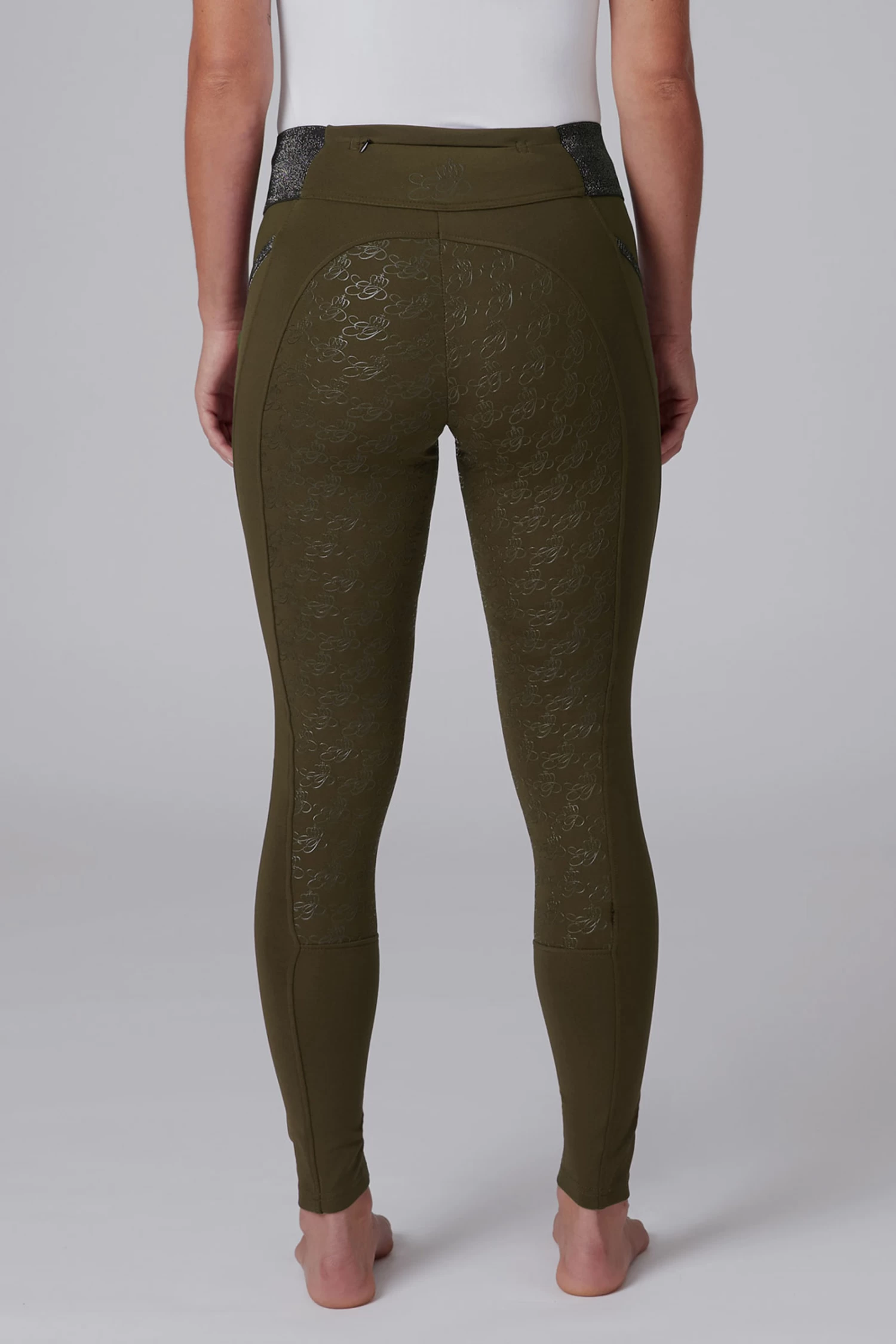 Women's Full Seat Riding Tights With Glitter Waist 10 Women's Full Seat Riding Tights With Glitter Waist - Image 10